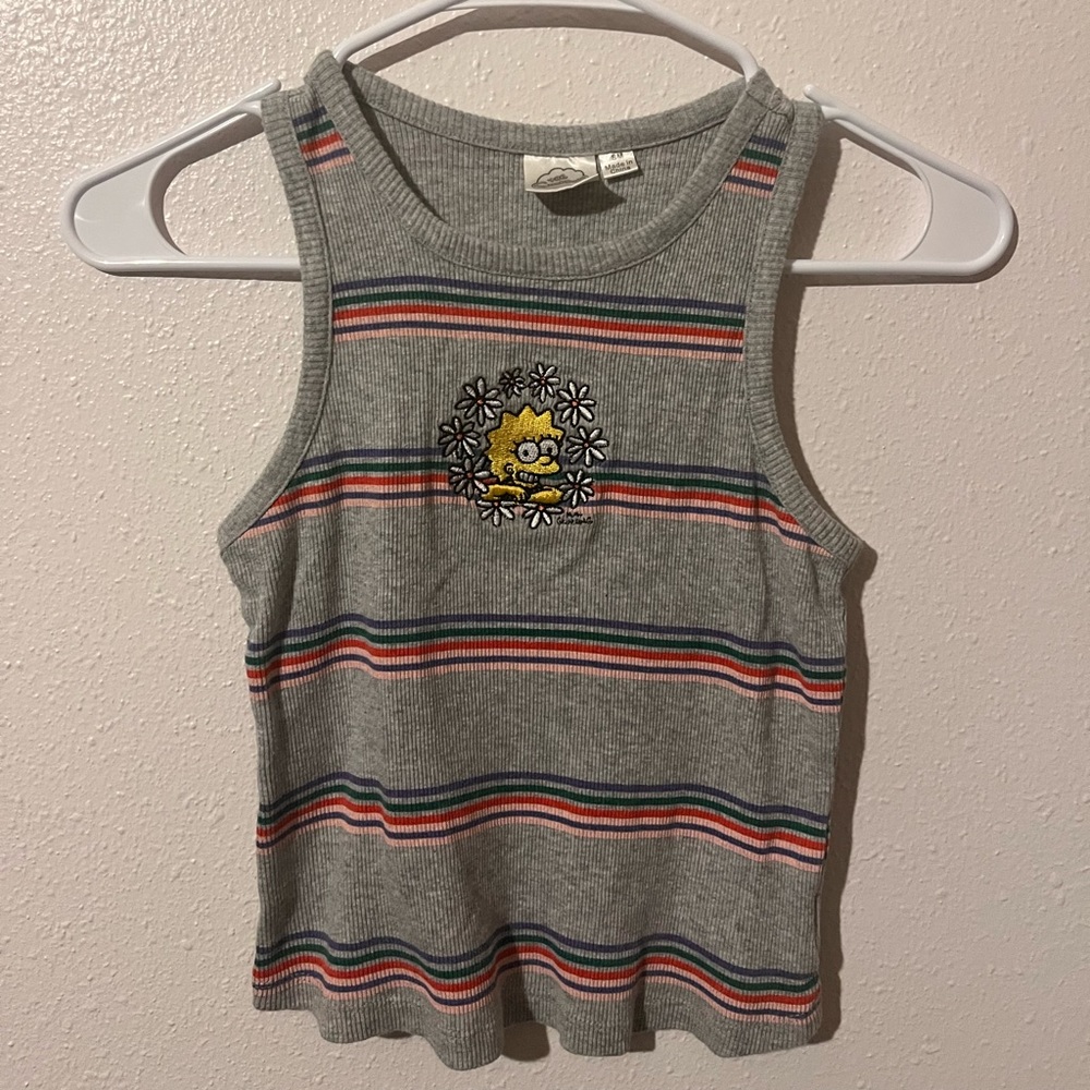 Lisa Simpson Cropped Tank Top